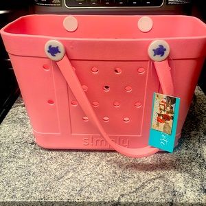 NWT Simply Southern Mini Tote Tulip Pink